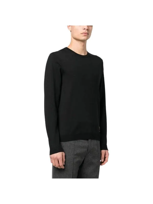 Свитер Gucci wool sweater with horsebit intarsia — изображение 4 из 4, черный