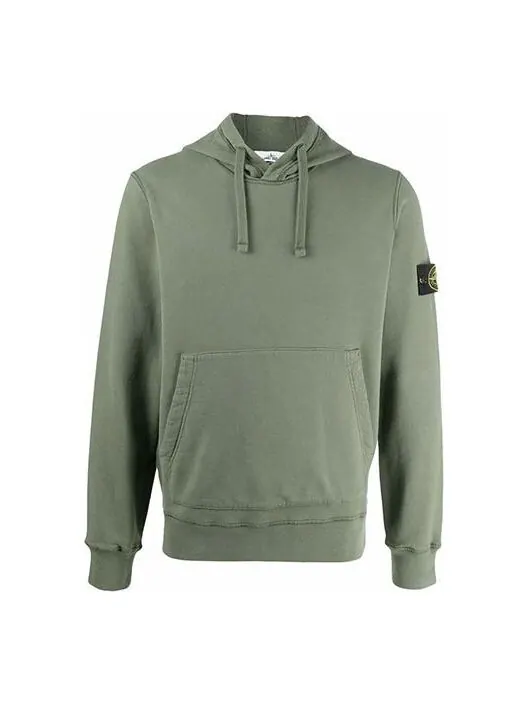 Толстовка hoodie 'green' Stone Island — изображение 1 из 4, зеленый