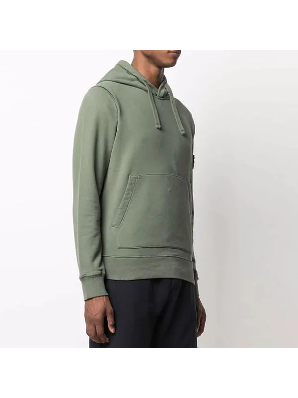 Толстовка hoodie 'green' Stone Island — изображение 4 из 4, зеленый