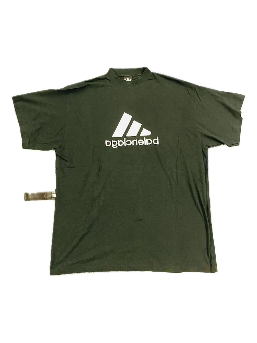 Футболка Balenciaga x adidas Reverse T-shirt 'Green' — изображение 1 из 3, зеленый