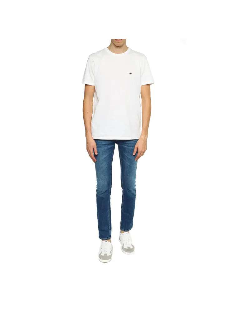 Футболка DIOR Black Bee Embroidered Short Sleeve Unisex White — изображение 3 из 5, белый