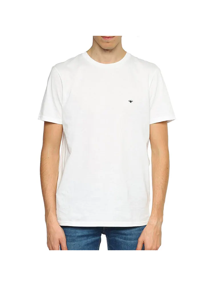 Футболка DIOR Black Bee Embroidered Short Sleeve Unisex White — изображение 4 из 5, белый