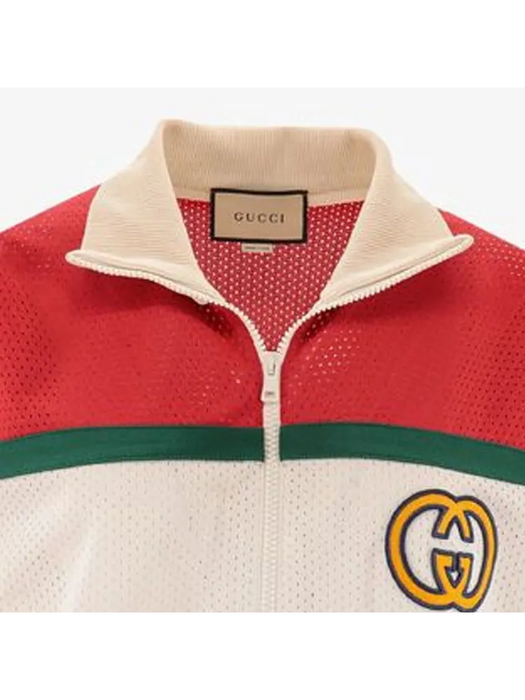 Куртка Gucci Mesh Fabric Zip — изображение 8 из 12, мульти