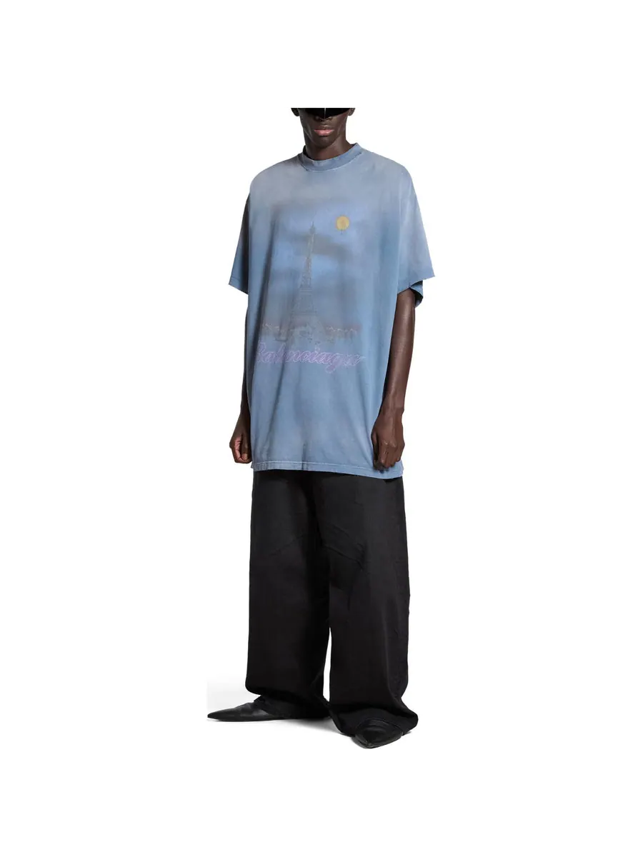 Футболка Balenciaga SS24 T — изображение 3 из 5, синий