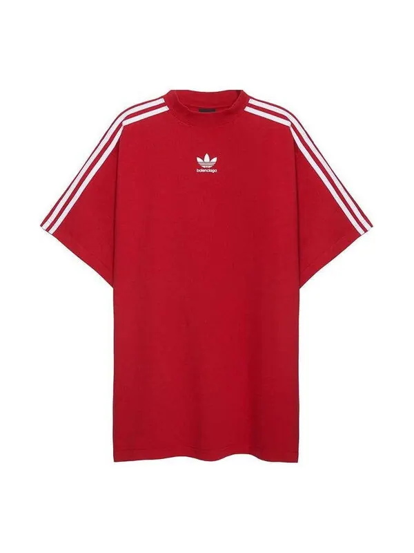 Футболка x adidas t-shirt oversized 'red' Balenciaga — изображение 1 из 4, красный