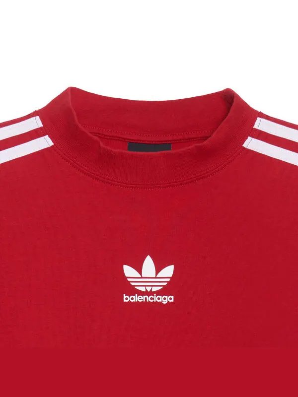 Футболка x adidas t-shirt oversized 'red' Balenciaga — изображение 3 из 4, красный
