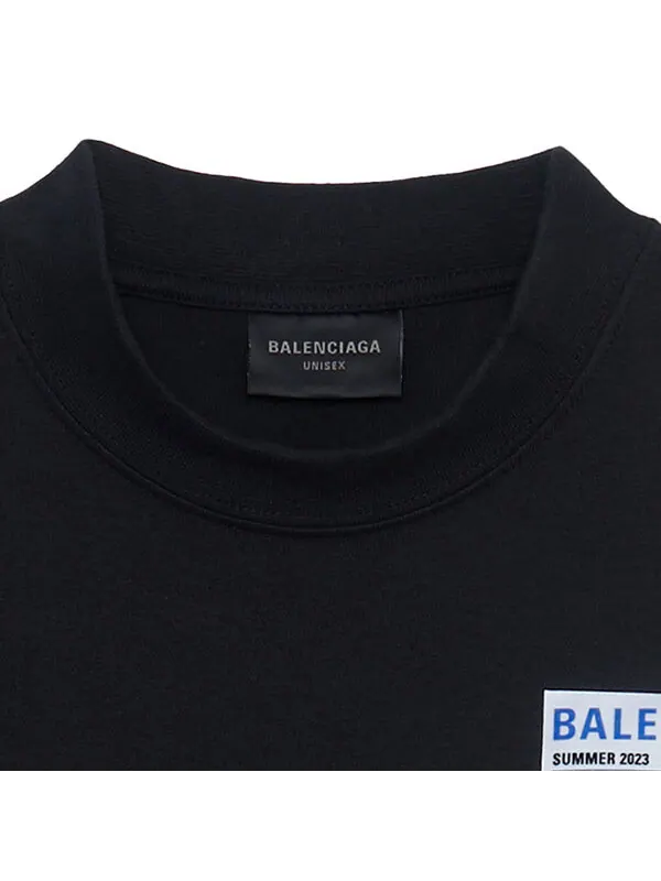 Футболка fridge stamp t-shirt 'black' Balenciaga — изображение 3 из 4, черный