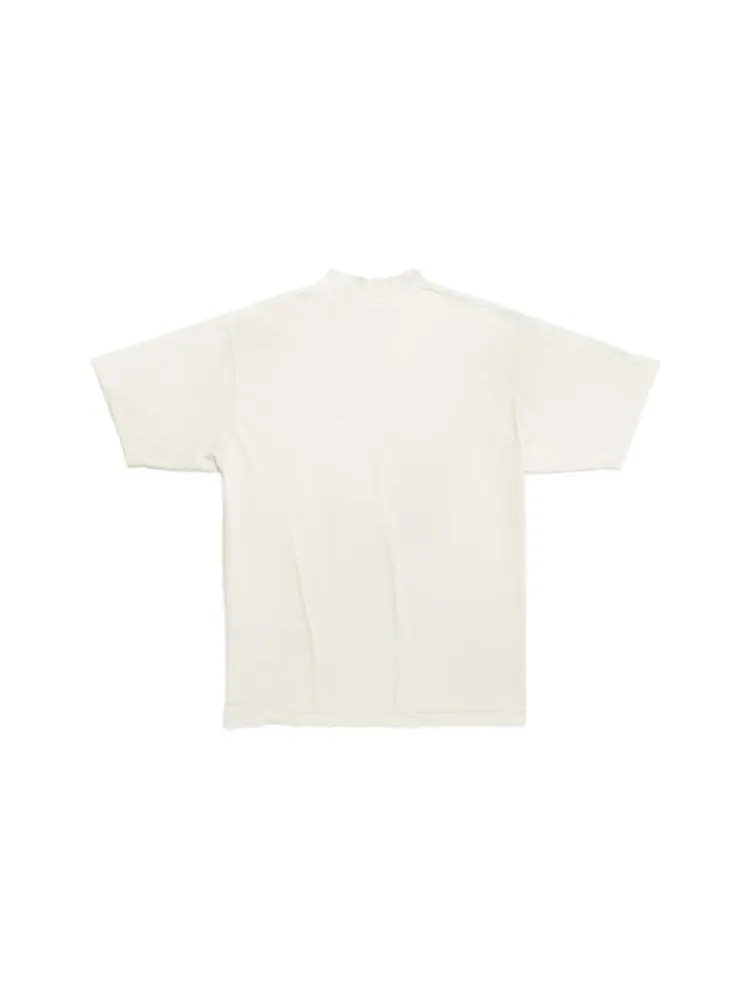 Футболка Balenciaga Est. 1917 Crest Logo T-shirt 'White' — изображение 2 из 5, белый