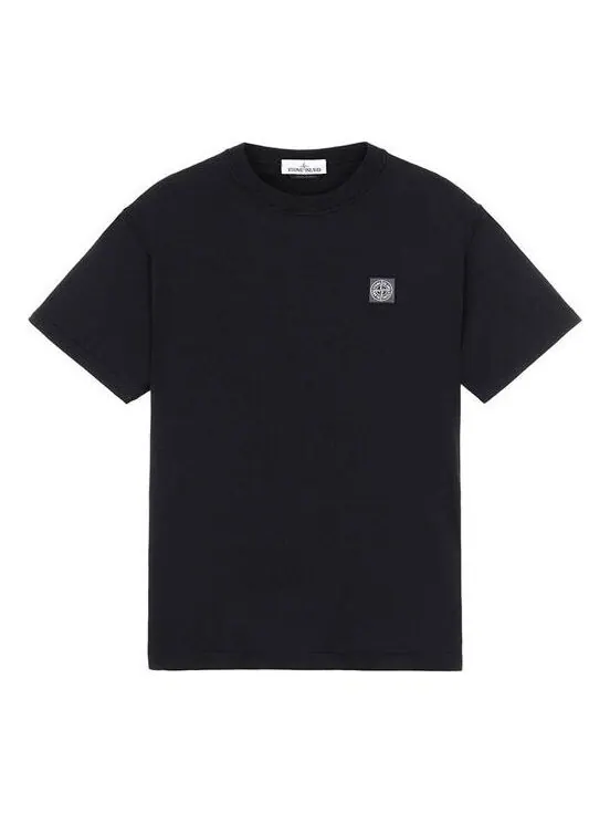 Футболка logo t-shirt 'black' Stone Island — изображение 1 из 2, черный