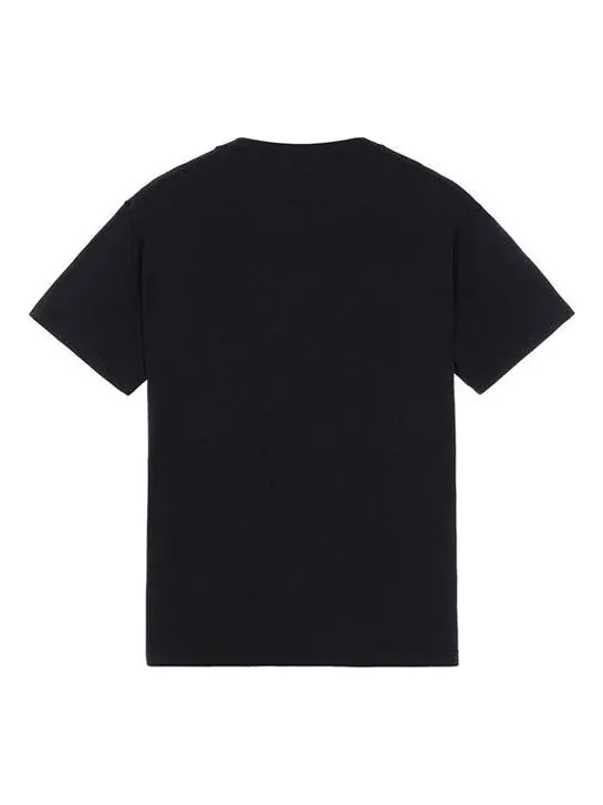 Футболка logo t-shirt 'black' Stone Island — изображение 2 из 2, черный