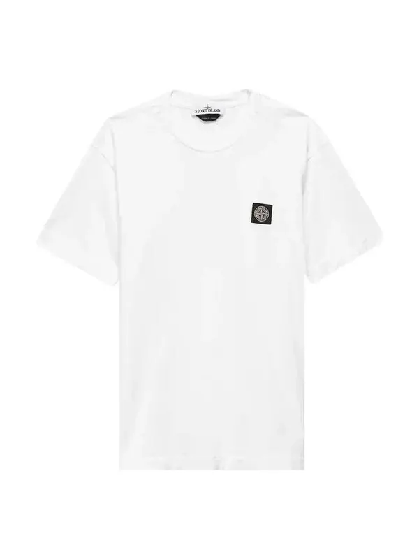 Футболка patch logo t-shirt 'white' Stone Island — изображение 1 из 3, белый