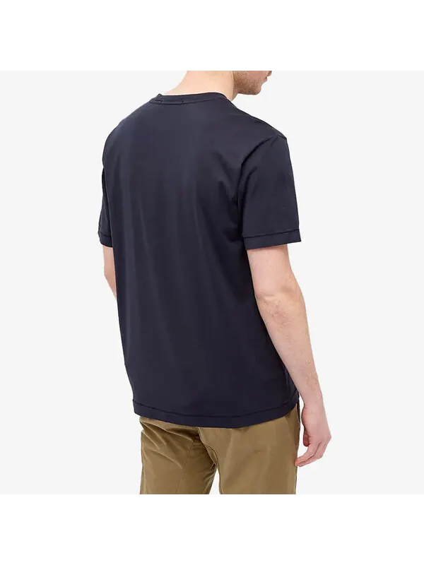 Футболка patch logo t-shirt 'navy' Stone Island — изображение 4 из 4, темно-синий