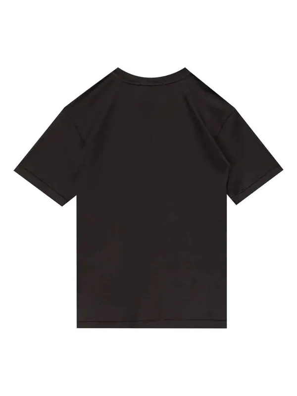 Футболка patch logo t-shirt 'black' Stone Island — изображение 2 из 4, черный