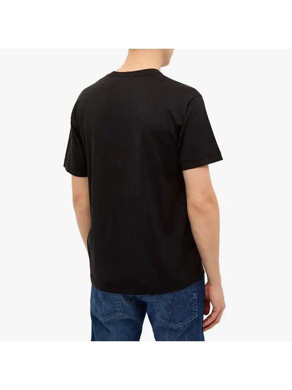 Футболка patch logo t-shirt 'black' Stone Island — изображение 4 из 4, черный