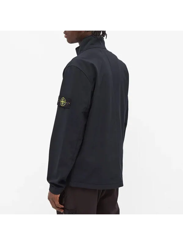 Куртка soft shell-r jacket 'navy' Stone Island — изображение 2 из 4, темно-синий