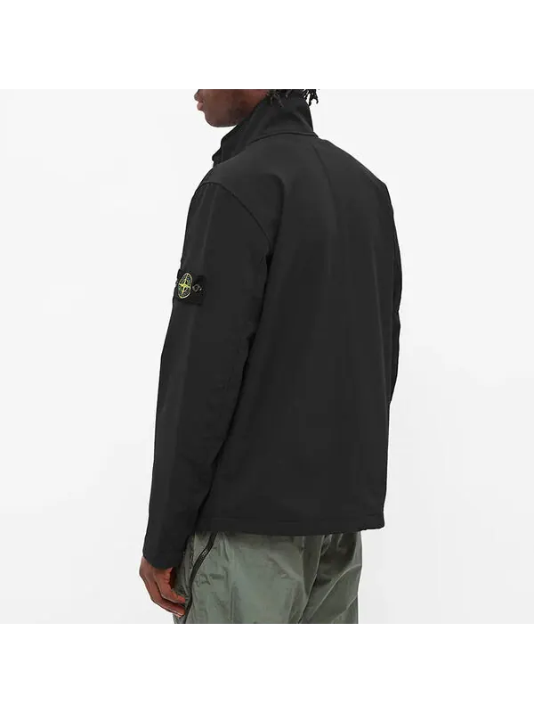 Куртка soft shell-r jacket 'black' Stone Island — изображение 2 из 3, черный
