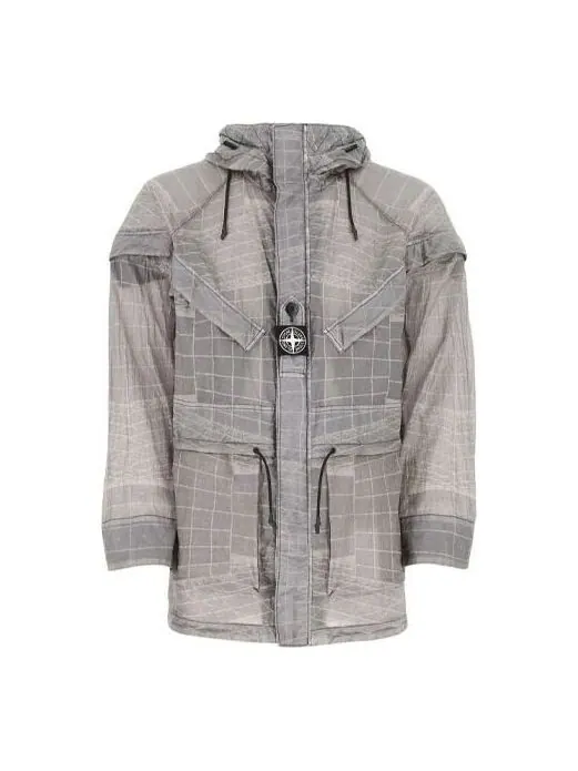 Куртка waffen reflective windbreaker 'grey' Stone Island — изображение 1 из 4, серый
