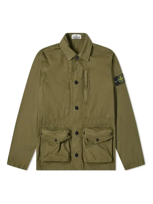Куртка vintage canvas 3 pocket jacket 'olive green' Stone Island — изображение 1 из 3, оливковый зеленый