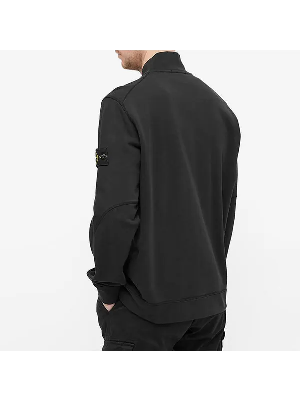 Куртка garment dyed bomber jacket 'black' Stone Island — изображение 2 из 3, черный