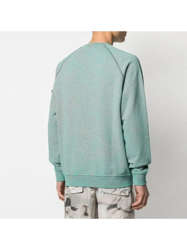 Толстовка crewneck sweatshirt 'blue' Stone Island — изображение 2 из 3, синий