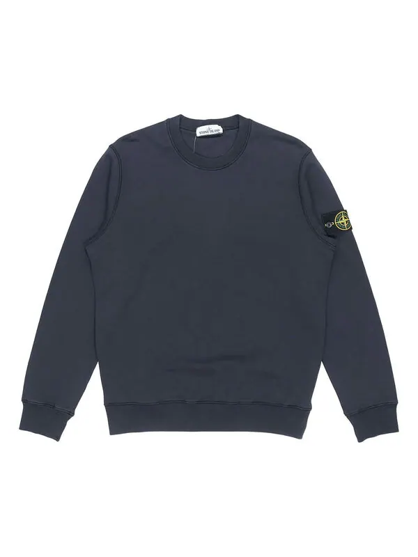 Толстовка garment dyed sweatshirt 'blue' Stone Island — изображение 1 из 4, синий