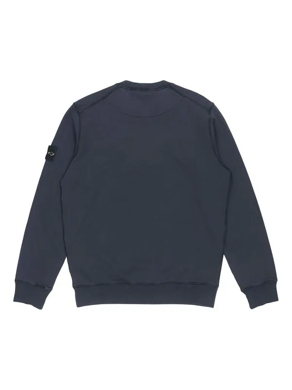 Толстовка garment dyed sweatshirt 'blue' Stone Island — изображение 2 из 4, синий