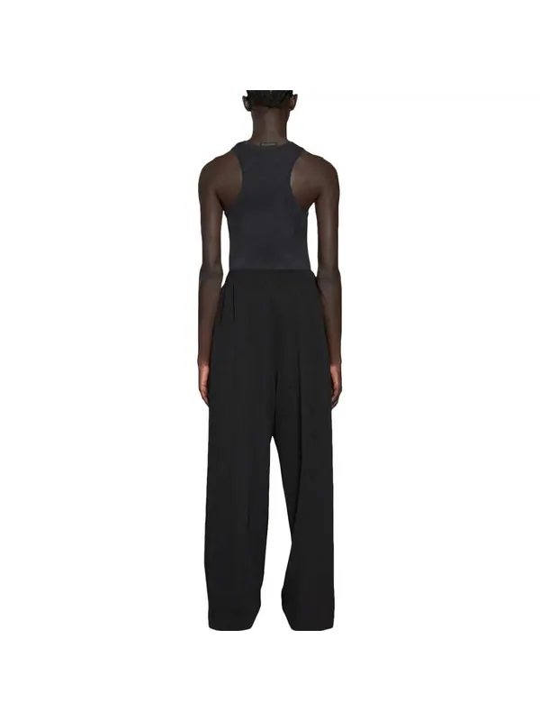 Брюки elastic waist straight leg pants 'black' Balenciaga — изображение 4 из 4, черный
