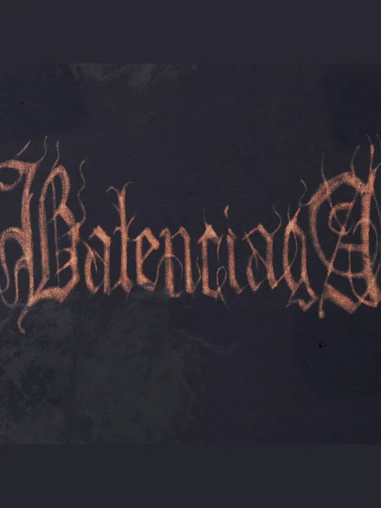 Футболка Balenciaga Heavy Metal T-shirt Large Fit 'Black Faded' — изображение 3 из 6, черный
