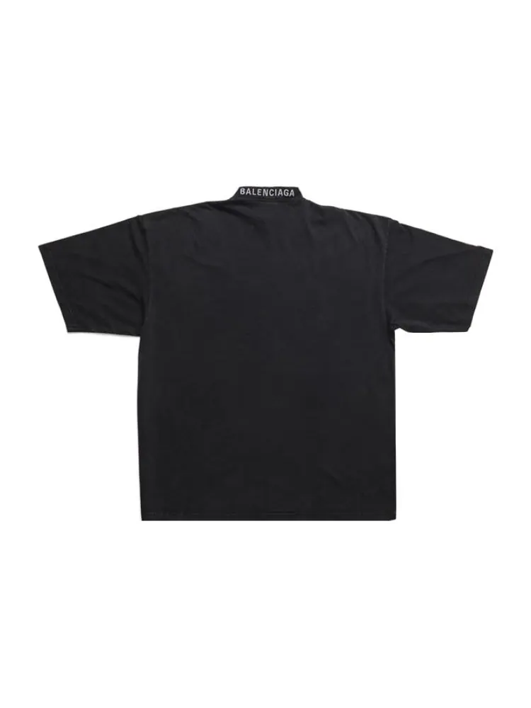 Футболка Balenciaga I Love T-shirt Large Fit 'Black' — изображение 2 из 4, черный
