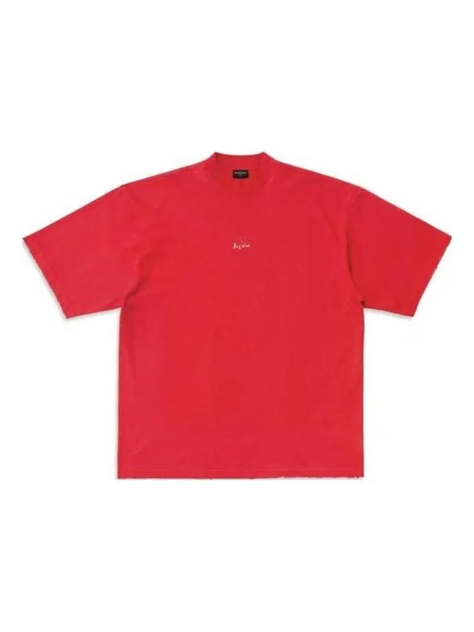 Футболка Balenciaga Je t'aime T-shirt Large Fit 'Red' — изображение 1 из 5, красный