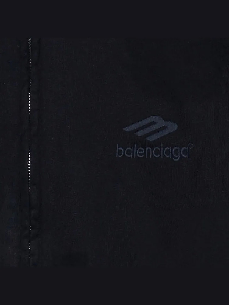 Куртка Balenciaga Heavy Metal Zip-Up Hoodie Small Fit 'Black Faded' — изображение 3 из 6, черный