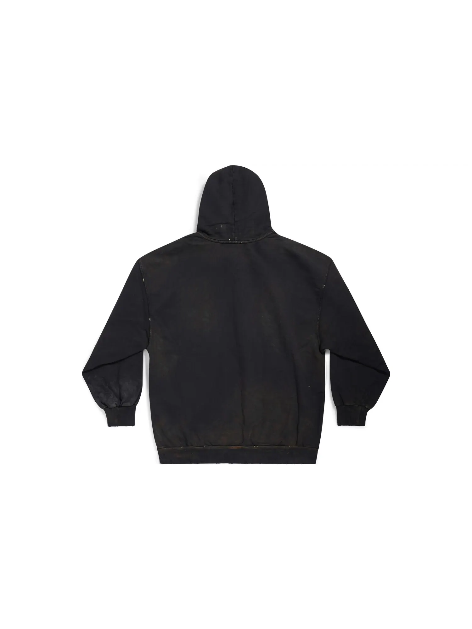 Куртка Balenciaga Paris Zip-Up Hoodie Small Fit — изображение 2 из 7, черный