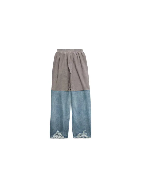 Брюки patched sweatpant 'grey indigo' Balenciaga — изображение 2 из 2, серый/индиго