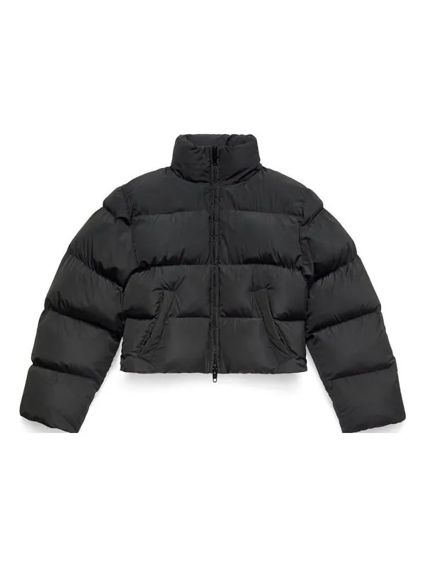 Куртка shrunk puffer jacket 'black' Balenciaga — изображение 1 из 4, черный