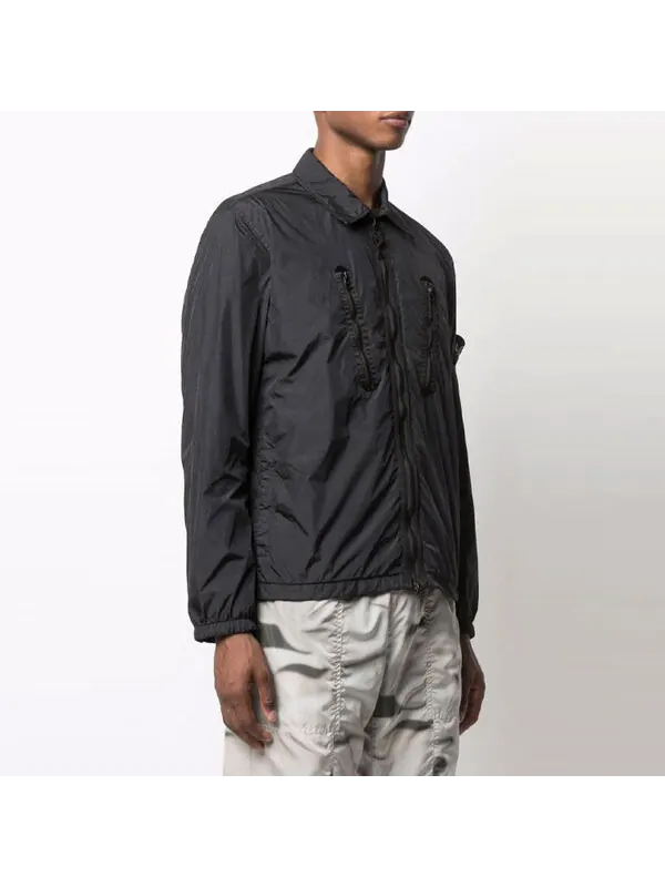 Куртка overshirt 'black' Stone Island — изображение 3 из 4, черный