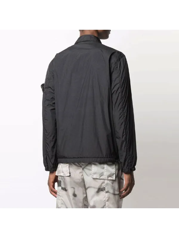 Куртка overshirt 'black' Stone Island — изображение 4 из 4, черный