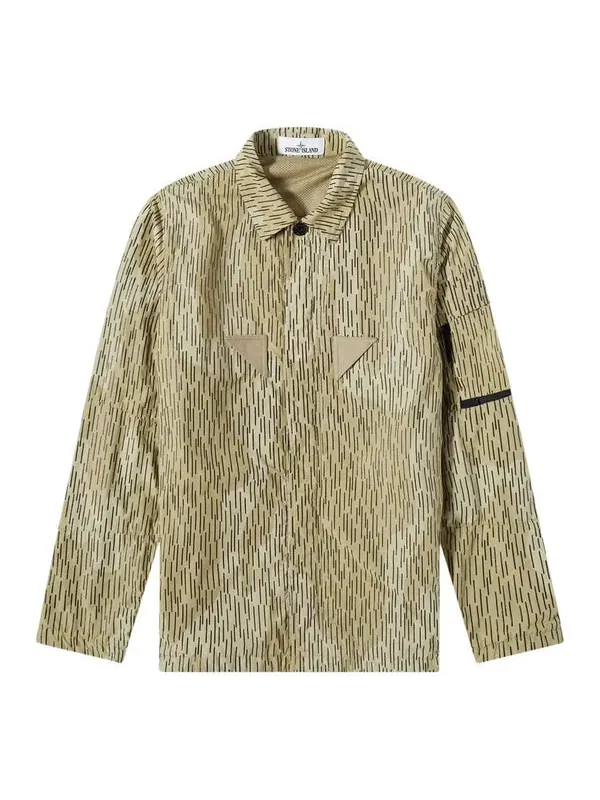 Рубашка overshirt 'natural beige' Stone Island — изображение 1 из 2, натуральный бежевый