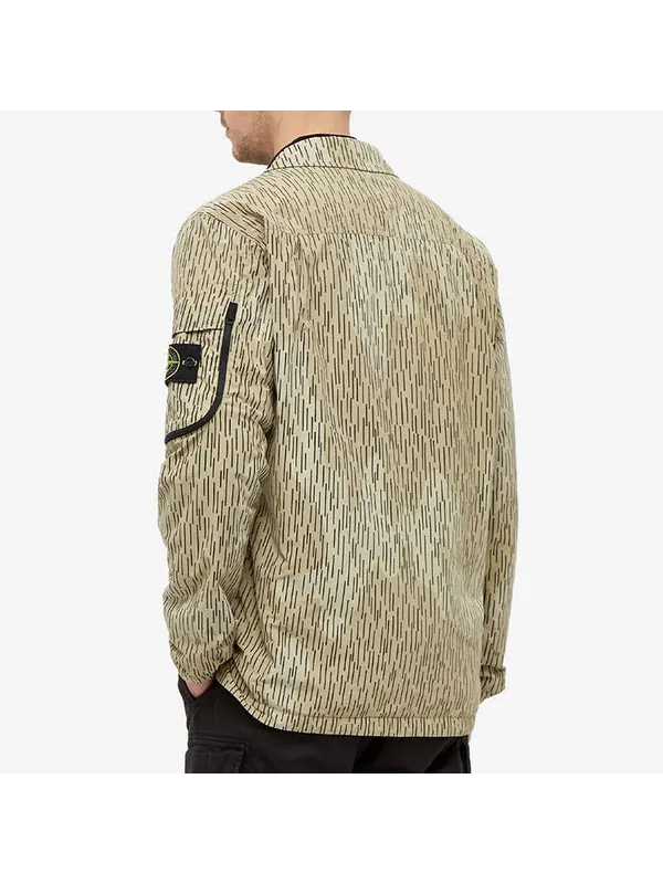Рубашка overshirt 'natural beige' Stone Island — изображение 2 из 2, натуральный бежевый