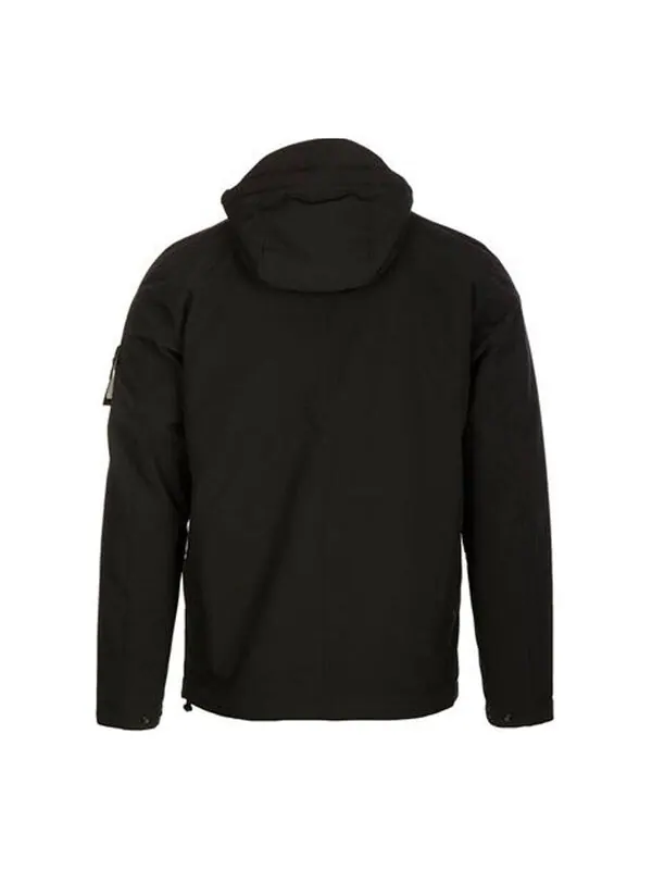 Куртка panelled hoody jacket 'black' Stone Island — изображение 2 из 4, черный
