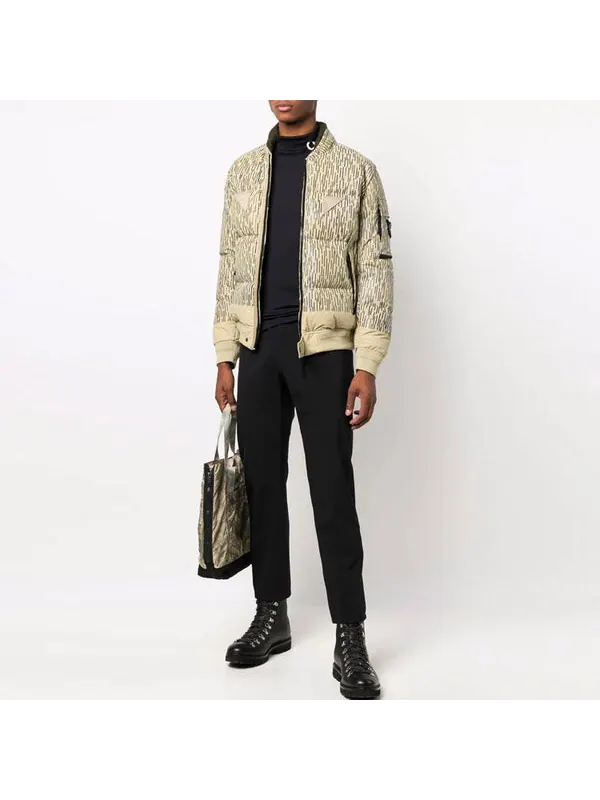 Куртка rain camo down jacket 'yellow' Stone Island — изображение 3 из 4, желтый