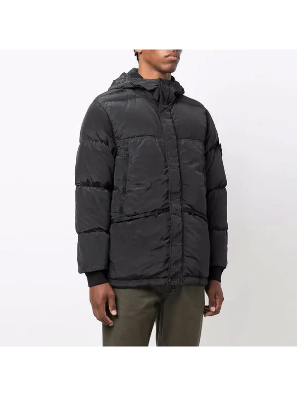 Куртка nylon metal down-tc jacket 'charcoal' Stone Island — изображение 3 из 3, черный