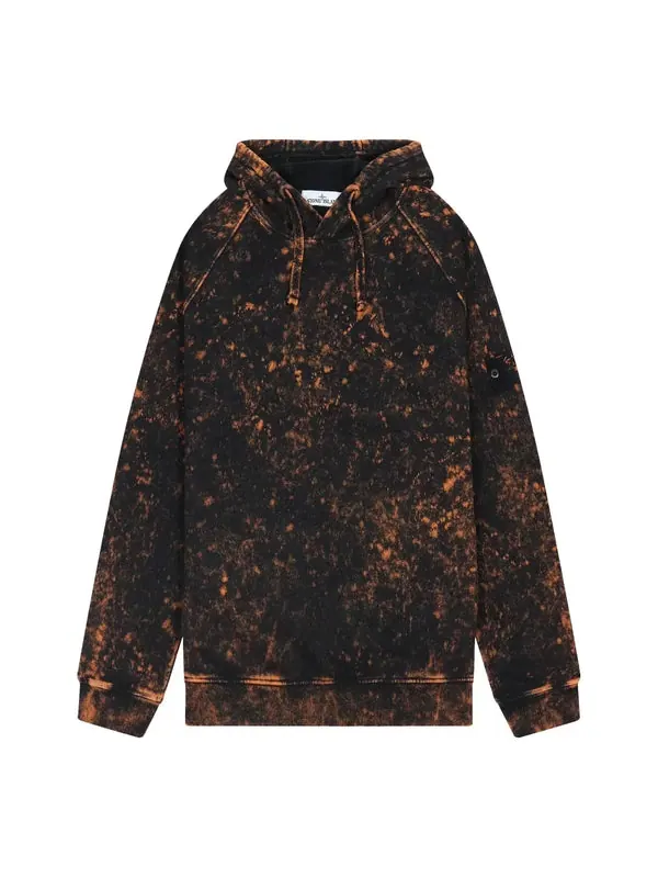 Толстовка tie-dye hoodie 'orange' Stone Island — изображение 1 из 4, оранжевый