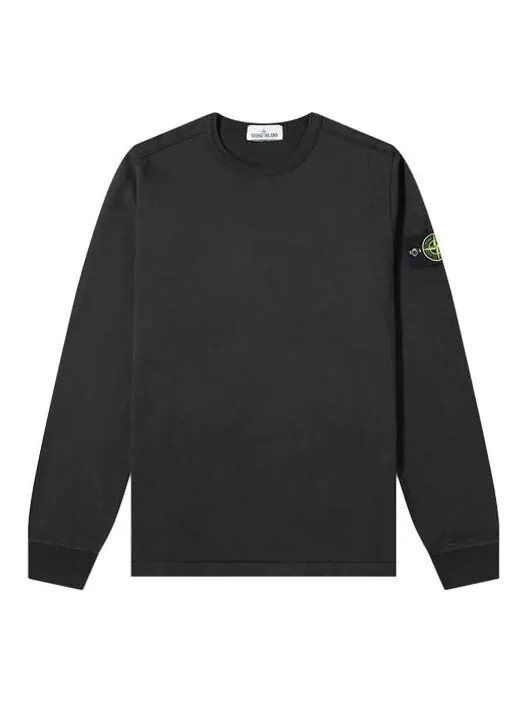 Толстовка lightweight crew sweatshirt 'black' Stone Island — изображение 1 из 4, черный
