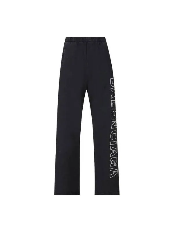 Брюки outline baggy sweatpants 'black faded' Balenciaga — изображение 1 из 3, черный
