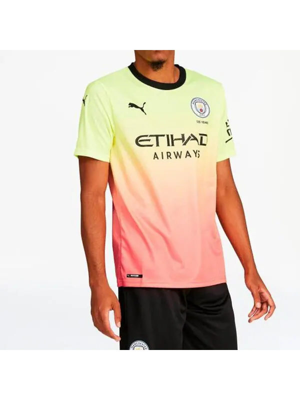Футболка 19/20 away fan edition jersey pink yellow Puma — изображение 3 из 4, розовый жёлтый