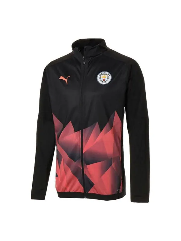 Куртка manchester city stadium jacket 'red' Puma — изображение 1 из 2, красный/черный