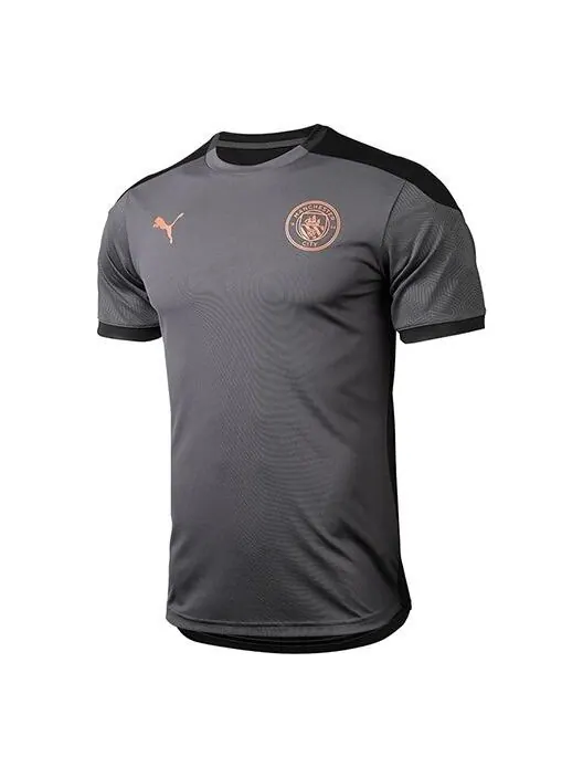 Спортивная футболка manchester city 20/21 training jersey 'grey' Puma — изображение 1 из 1, серый/черный