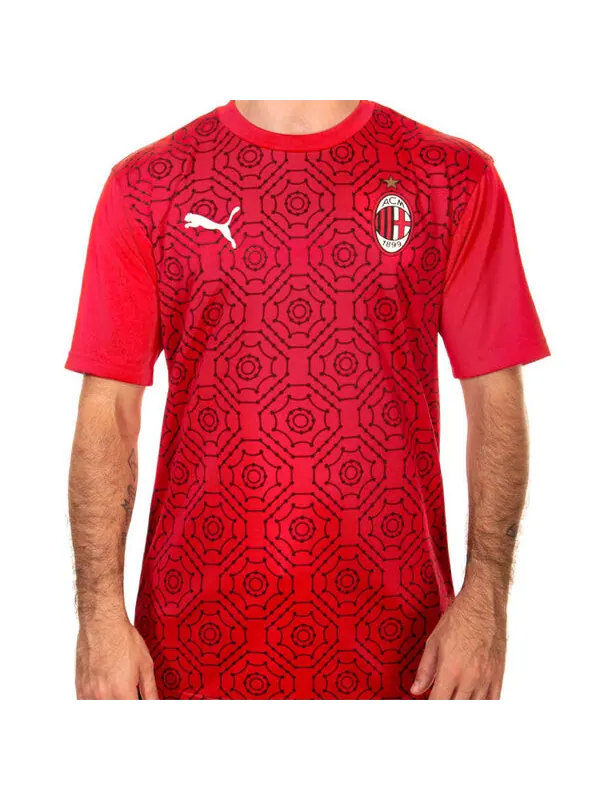 Спортивная футболка ac milan 20/21 home jersey 'red' Puma — изображение 3 из 4, красный/черный/белый
