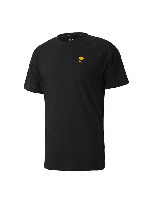 Футболка bvb t-shirt 'black' Puma — изображение 1 из 4, черный
