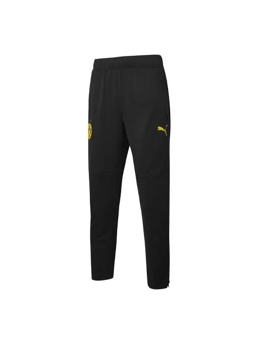 Брюки bvb casual sweatpants 'black' Puma — изображение 1 из 2, черный
